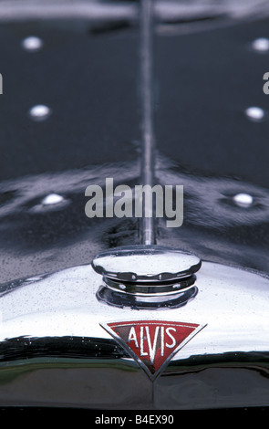 Auto, Alvis, Oldtimer, Limousine, schwarz, Baujahr 1940, 1940er Jahre, vierziger Jahre, Detail, Details Stockfoto