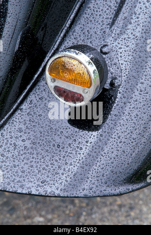 Auto, Alvis, Oldtimer, Limousine, schwarz, Baujahr 1940, 1940er Jahre, vierziger Jahre, Detail, Details, Hintergrundbeleuchtung, Technik, technische, techn. Stockfoto