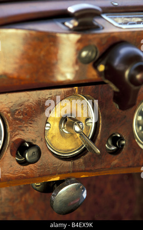 Auto, Alvis, Oldtimer, Limousine, schwarz, Baujahr 1940, 1940er Jahre, vierziger Jahre, Detail, Details Stockfoto