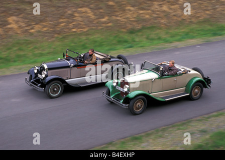 Auto, Chrysler 72, Chrysler 65, Oldtimer, Baujahr 1928, Cabrio, Cabrioverdeck, offene, treibende, schräge Front, Sid Stockfoto