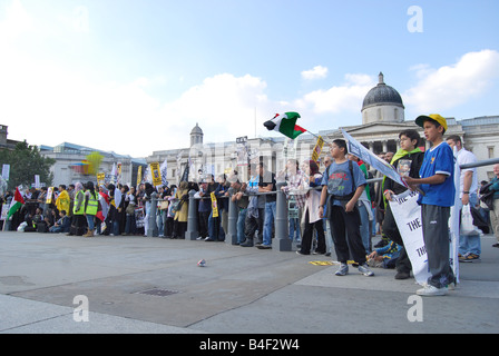 "Al Quds" Palästina Protest Trafalgar Square London 2008 Stockfoto