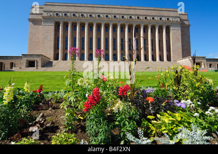 Eduskunta Parlament Helsinki Finnland Stockfoto