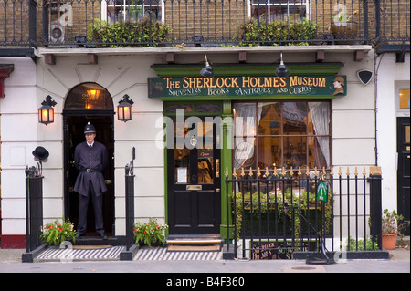 Das Sherlock Holmes Museum Baker Street London Vereinigtes Königreich Stockfoto