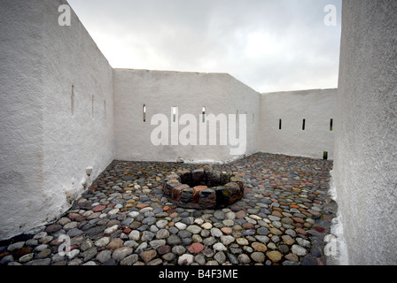 Gesamtansicht der Innenhof des Corgarff Castle Strathdon Aberdeenshire in den Cairngorms National Park in Schottland Stockfoto