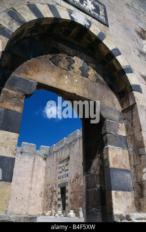 Eingang in die Festung von St. Giles, Tripoli, Libanon. Stockfoto