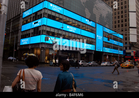 Die ehemalige Lehman Brothers globalen Hauptsitz in New York umbenannt jetzt Barclays Capital Stockfoto