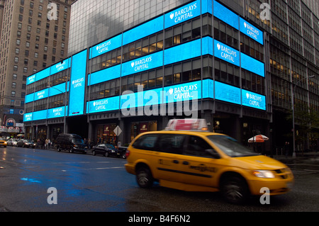 Die ehemalige Lehman Brothers globalen Hauptsitz in New York umbenannt jetzt Barclays Capital Stockfoto