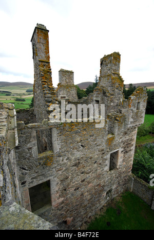 Die magische Ruine von Glenbuchat Castle in Aberdeenshire in der Obhut von Historic Scotland Stockfoto