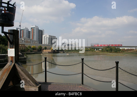 East India Dock Becken Stockfoto