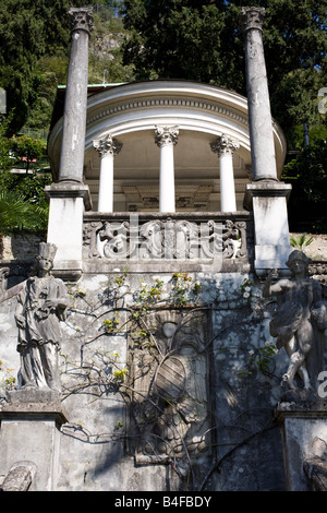 Gärten von Villa Monastero, Varenna, Italien. Stockfoto