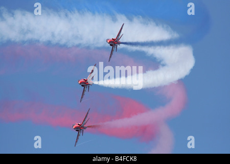 Royal Air Force Red Arrows anzeigen Stockfoto