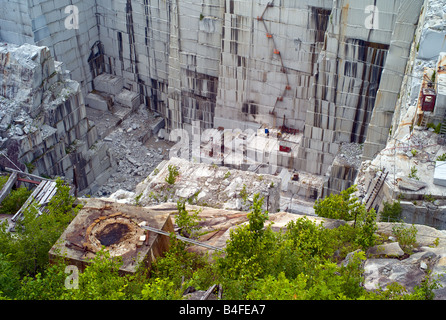 Rock of Ages-Steinbruch in Barre, Vermont Stockfoto