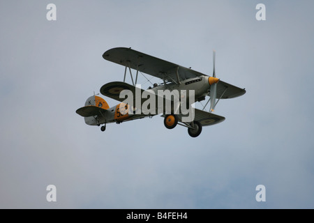 Hawker Hind fliegen auf einem Duxford airshow Stockfoto