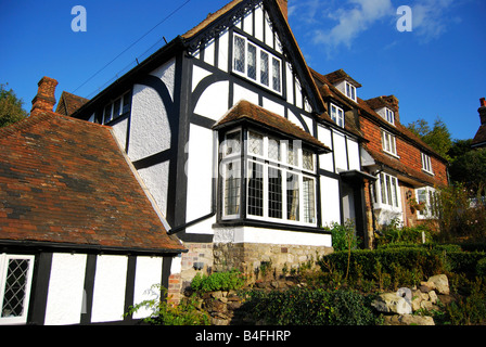 Fachwerkhaus auf Village Green, Ightham, Kent, England, Großbritannien Stockfoto