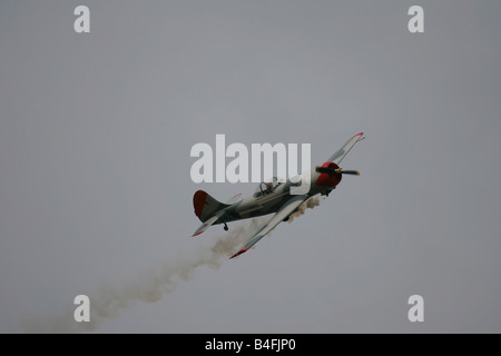 Yak-Kunstflugstaffel auf 2008 Duxford airshow Stockfoto