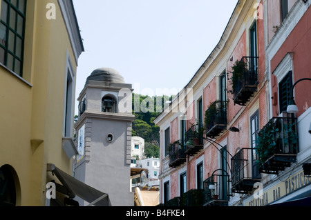 Straßenszene in Anacapri Stockfoto