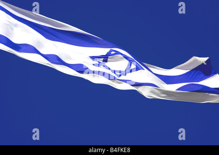 Israel Fahne im Wind. Stockfoto