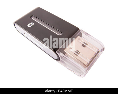 Bluetooth-Stift in einem weißen Hintergrund isoliert Stockfoto