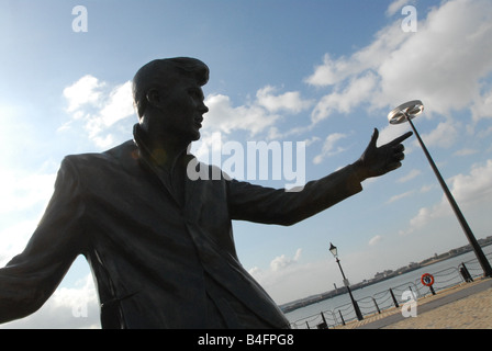 Billy Fury Statue, Albert Docks Stockfoto