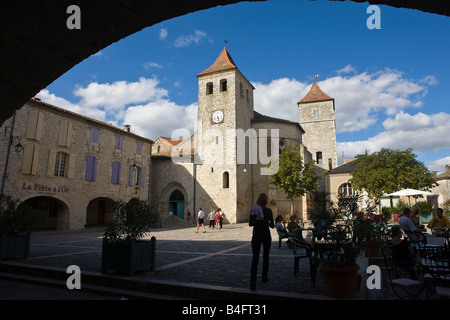 Lauzerte eine Stadt in der Region Midi-Pyrenäen in Frankreich Stockfoto