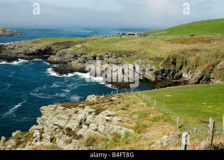 Sound-Café mit Meer Nebel heraus am Meer Stockfoto