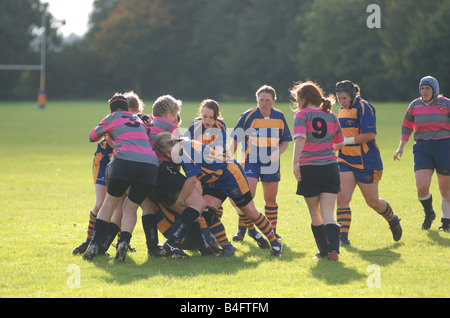 Frauen Rugby Union bei Leamington Spa UK Stockfoto