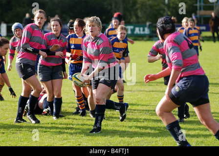 Frauen Rugby Union bei Leamington Spa UK Stockfoto