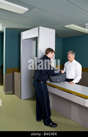 Polizei-Sicherheits-check Stockfoto