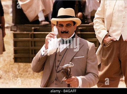 David Suchet Schauspieler als Hercule Poirot Stockfoto