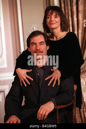 Timothy Dalton Schauspieler Schauspielerin Joanne Whalley Kilmer, die Hauptrolle in einer Mini-Serie des Films vom Winde verweht Stockfoto