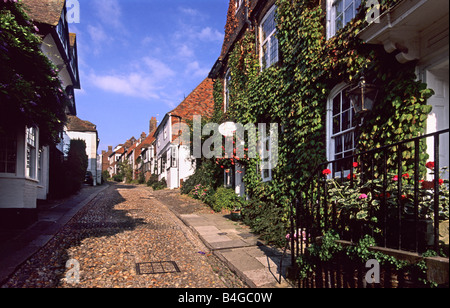 Meerjungfrau Street Roggen East Sussex in Abendsonne Stockfoto