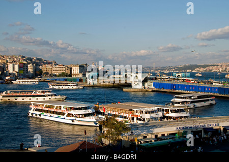 Bosporus Istanbul Türkei Goldene Horn Fähre Stockfoto