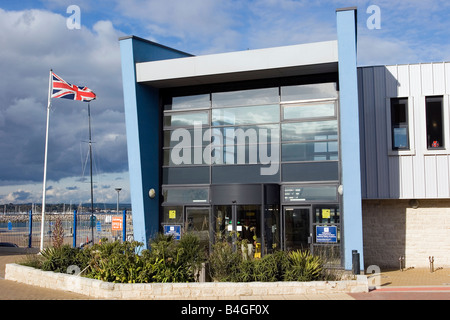 Weymouth and Portland national Sailing Academy, Austragungsort der Segel-Events für die Olympischen Spiele 2012 in Dorset Stockfoto