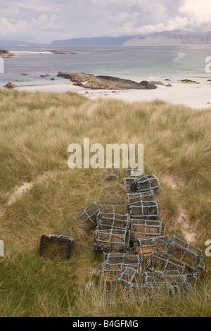 Strand Iona Mull Schottland Stockfoto