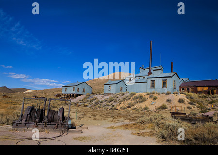 Die Standard Mühle, Bodie State Historical Park, Bodie, Kalifornien Stockfoto