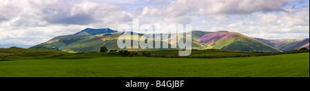 Blencathra und Fjälls im englischen Lake District, Cumbria, England, UK Stockfoto