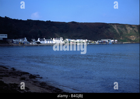 Porth Nefyn neben dem Strand auf der Halbinsel Llyn, Nordwales Stockfoto