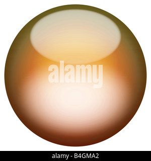 Eine 3d Kugel isoliert auf weiß für Schaltflächen oder Symbole suchen weitere Farben in meinem portfolio Stockfoto