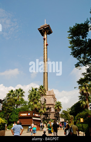 die 'Hurakan Condor"Reiten in Portaventura in Salou, Spanien Stockfoto