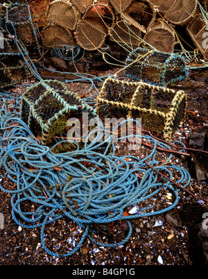 Gatter an der Küste Aros Pier, Tobermory, Isle of Mull, Argyll, Schottland, UK Stockfoto