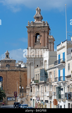 St.-Lorenz-Straße, Vittoriosa, Malta Stockfoto