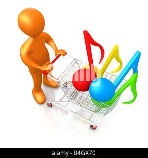 Musik einkaufen Stockfoto