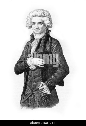 Maximilien François Marie Isidore de Robespierre 6. Mai 1758 28. Juli 1794 Stockfoto