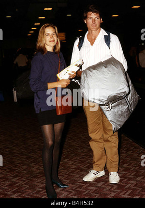 Christopher Reeve Schauspieler mit Freundin Dana Morosini Stockfoto