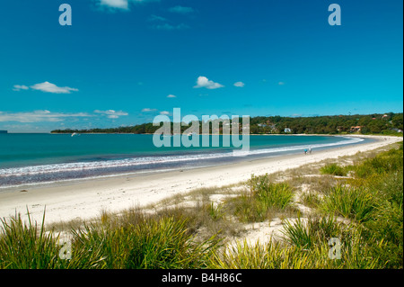 DANNYS STRAND IN NEW SOUTH WALES AUSTRALIEN JERVIS BAY Stockfoto