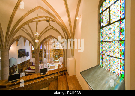 Flügelaltar in der Kirche, Hallstadt, Salzkammergut, Österreich Stockfoto