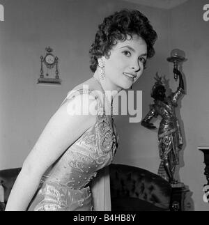Gina Lollobrigida Februar 1954 italienische Schauspielerin in London Stockfoto