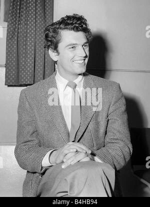 Italienische Filmstar Edmund Purdom Oktober 1954 im Londoner Savoy Hotel Mirrorpix com Stockfoto