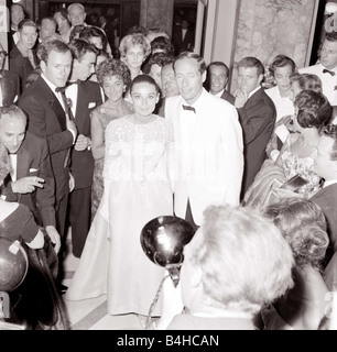 Schauspielerin Audrey Hepburn mit Ehemann Mel Ferrer Juli 1959 Stockfoto