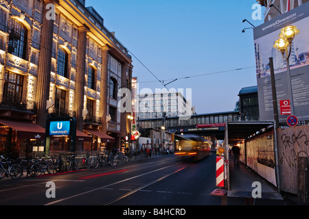 Gebäude Stadt Friedrichstrabe Berlin Deutschland Stockfoto